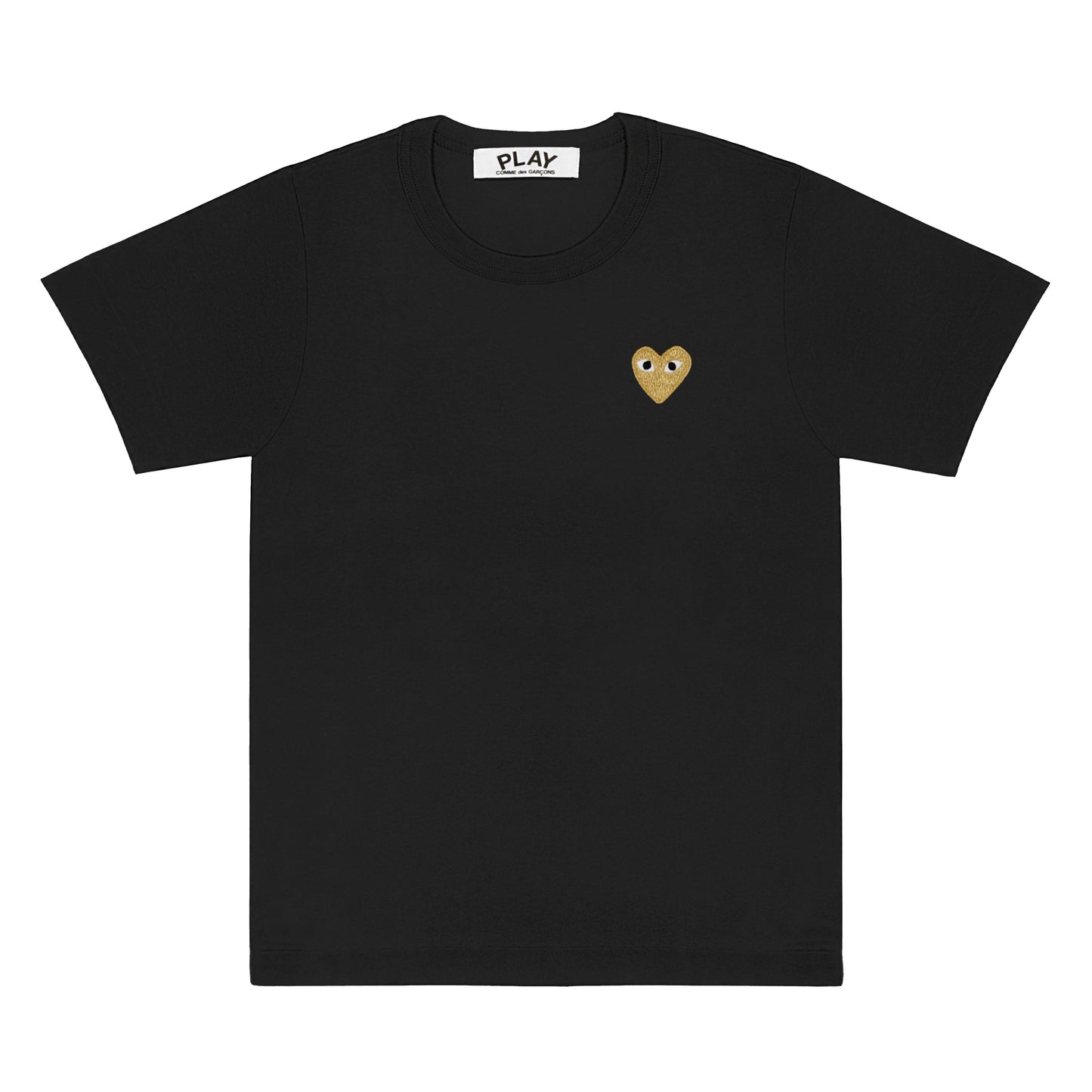 PLAY by Comme des Garçons Black T-shirt with Gold Heart