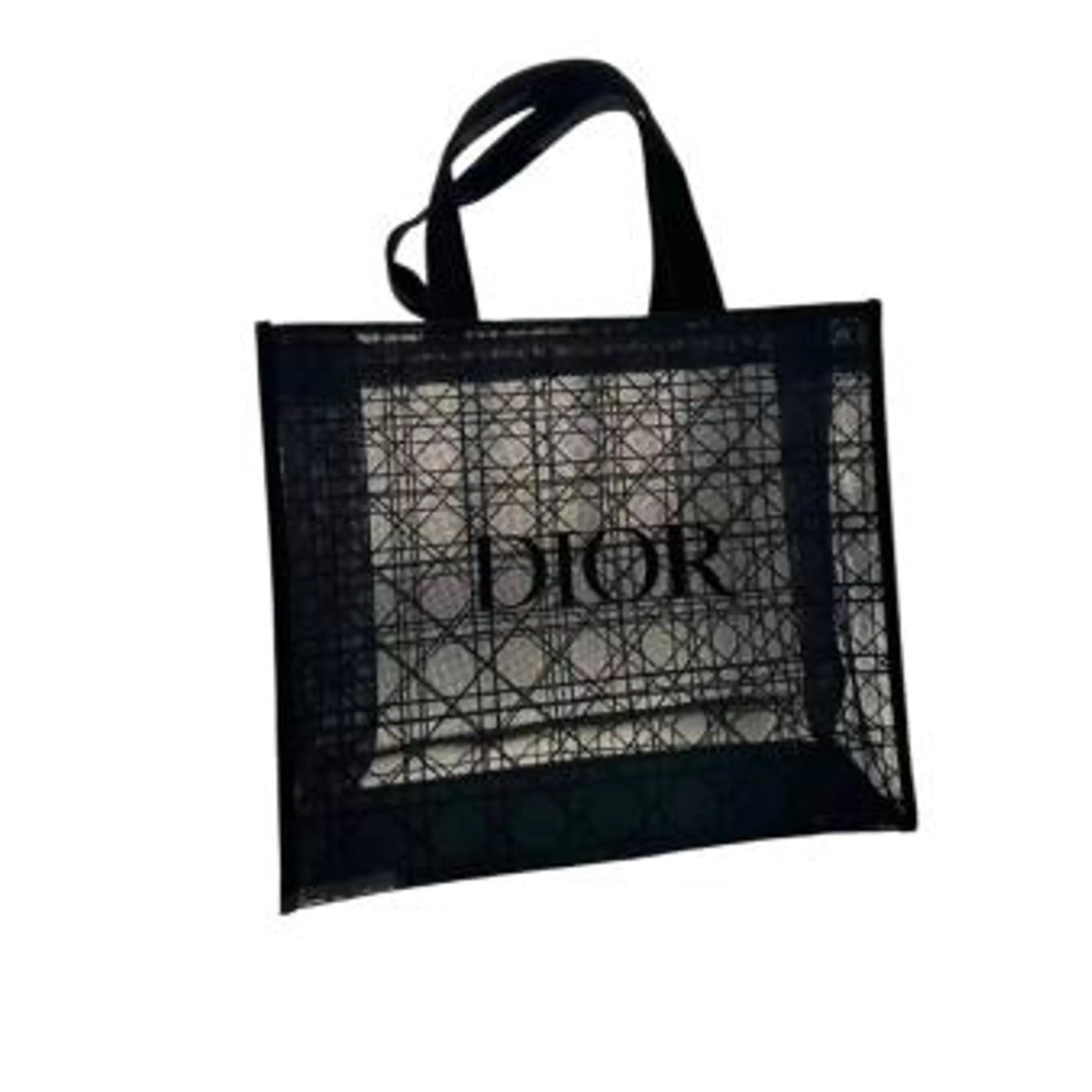 Dior Mesh Black Tote Bag