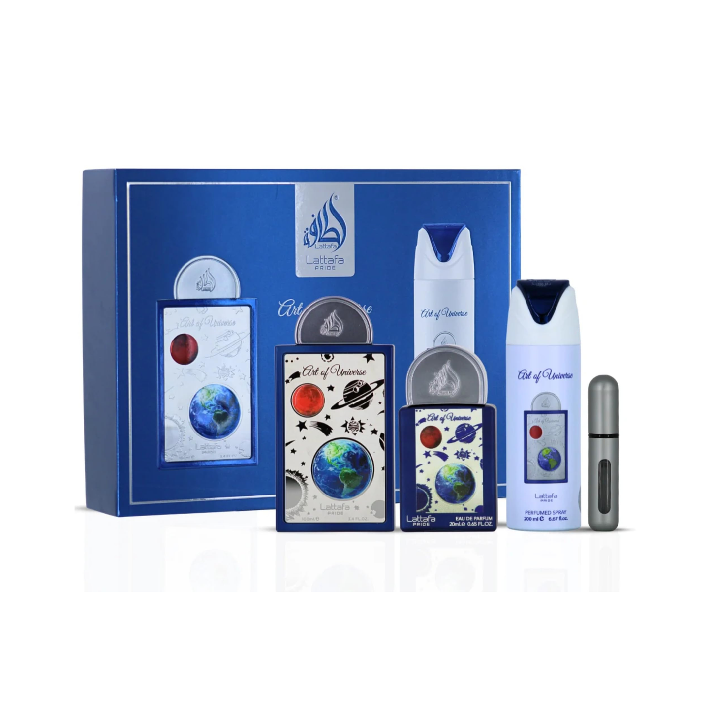 Lattafa Art Of Univ. Gift Set 100ml & 20ml & Perfumed Spray 200ml
