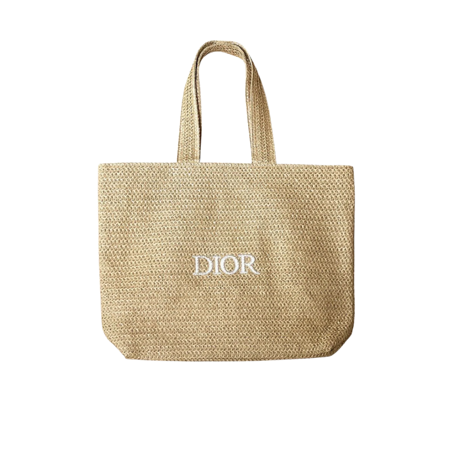 Dior Raffia Tote Bag