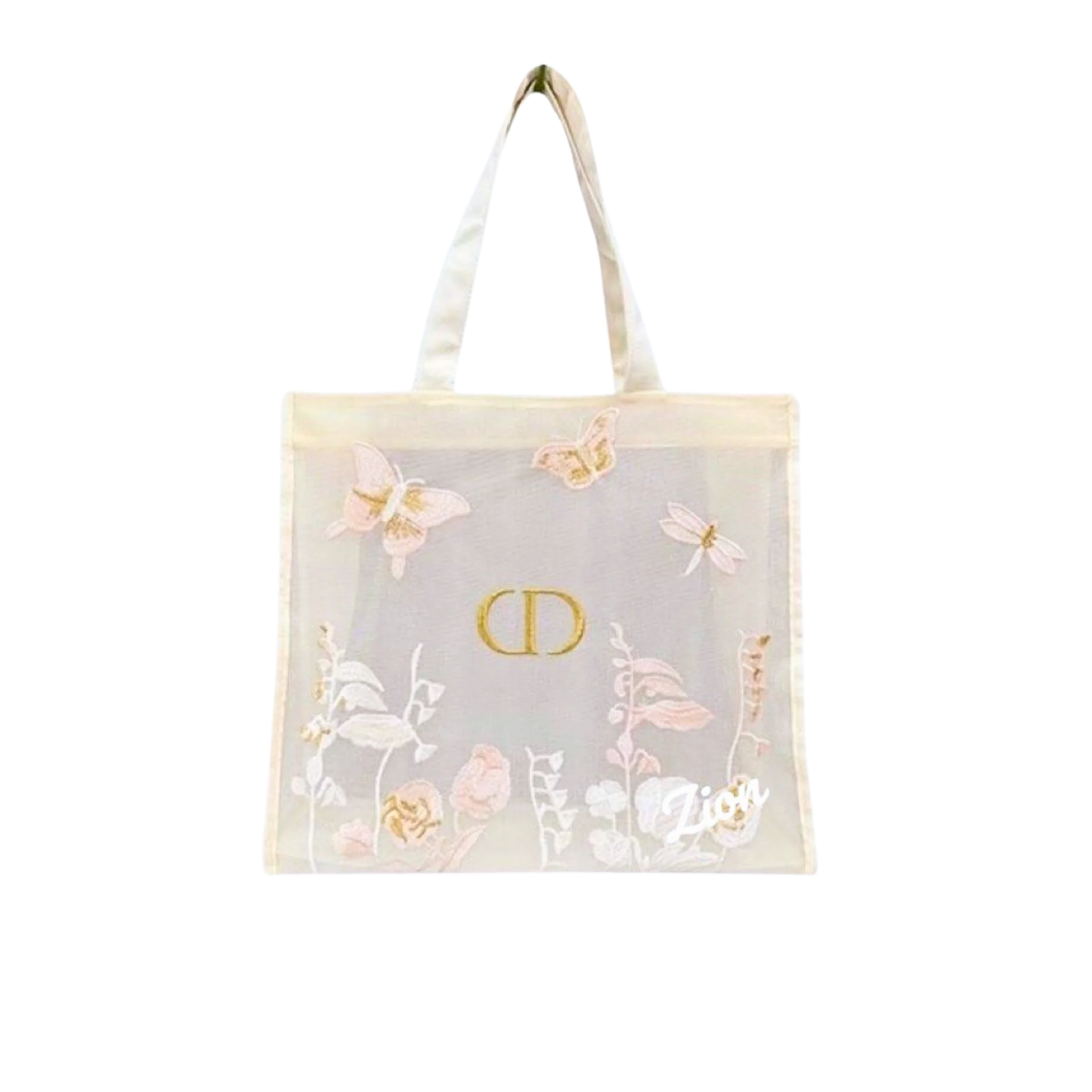 Dior Mesh Butterfly Tote Bag