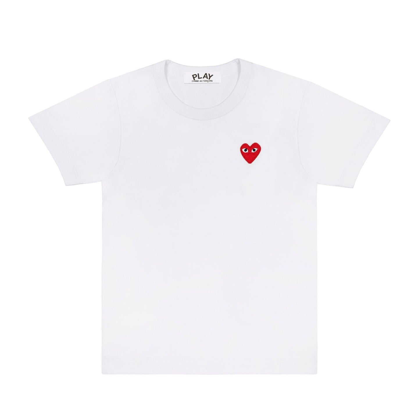 PLAY by Comme des Garçons White T-Shirt with Red Heart